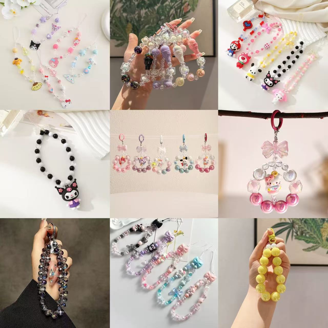 Y-19 Mix Phonechains & keychains (color dot)