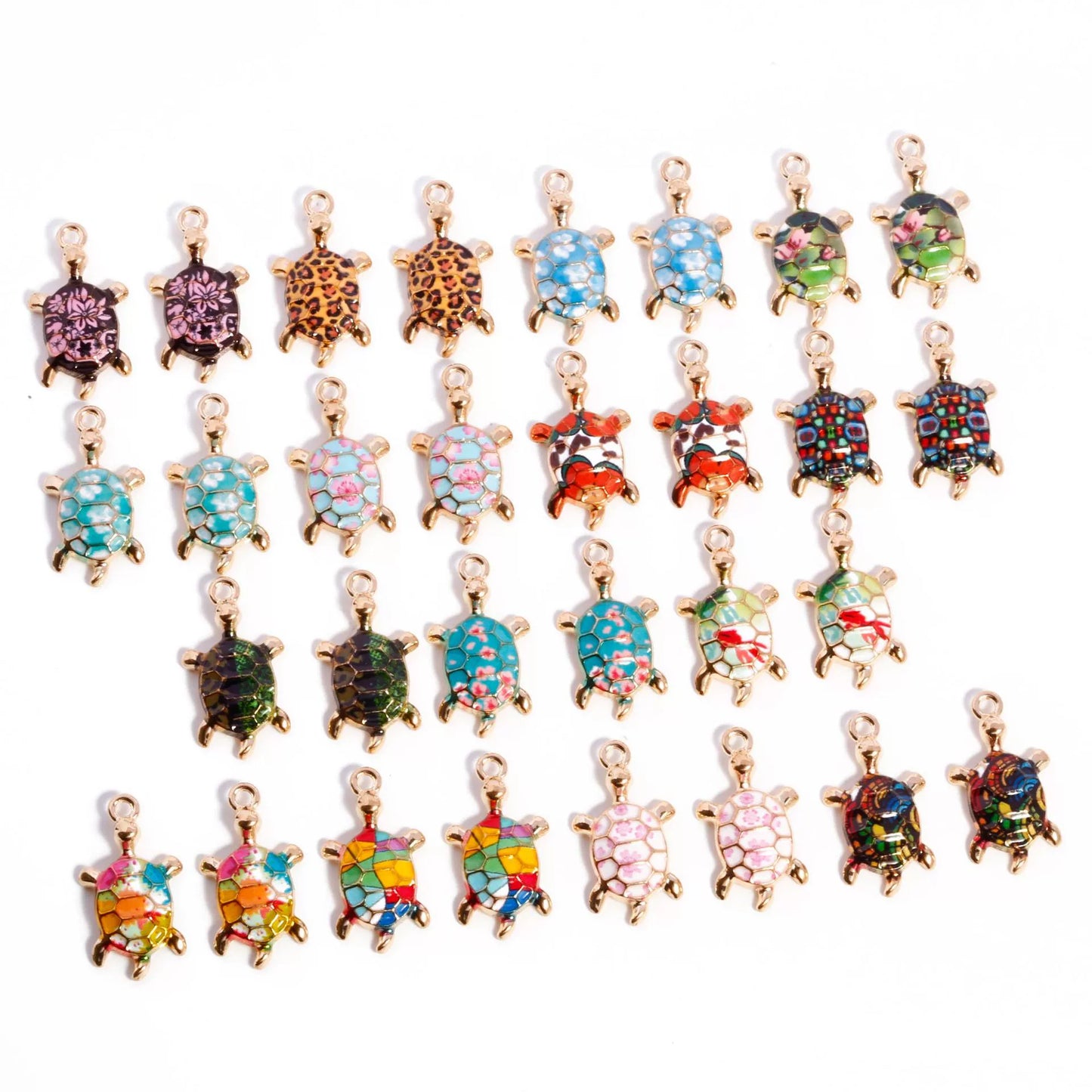 P-31 Turtle Pendant (color dots)
