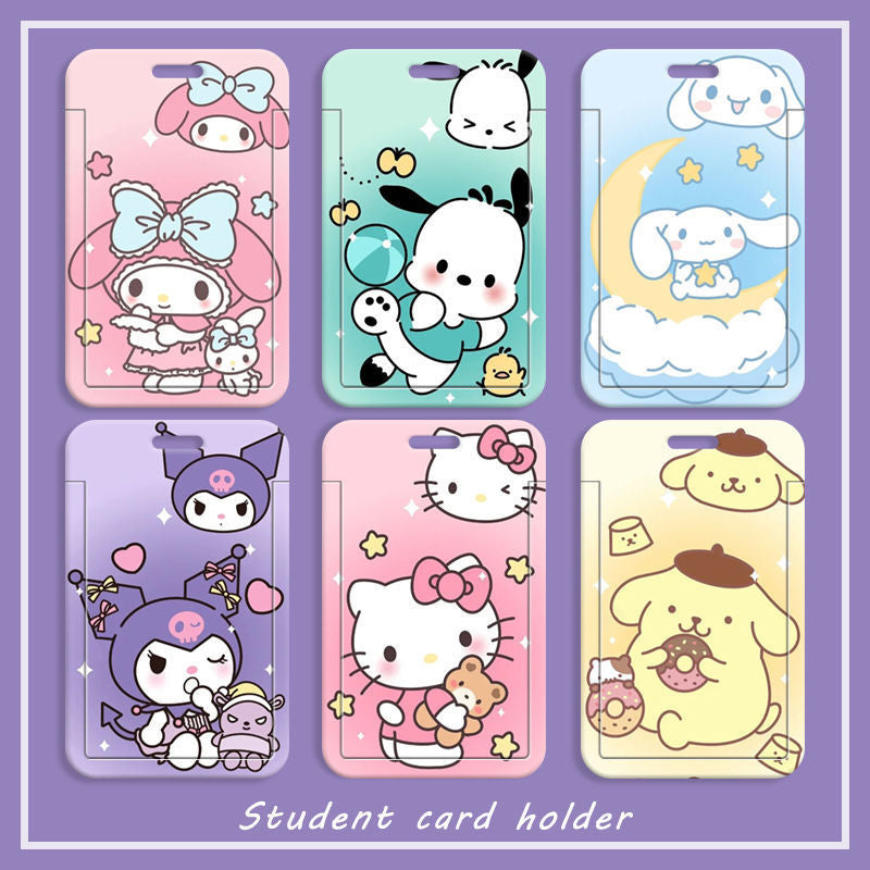 Y-12 Sanrio Card Holder (with chain(color dots