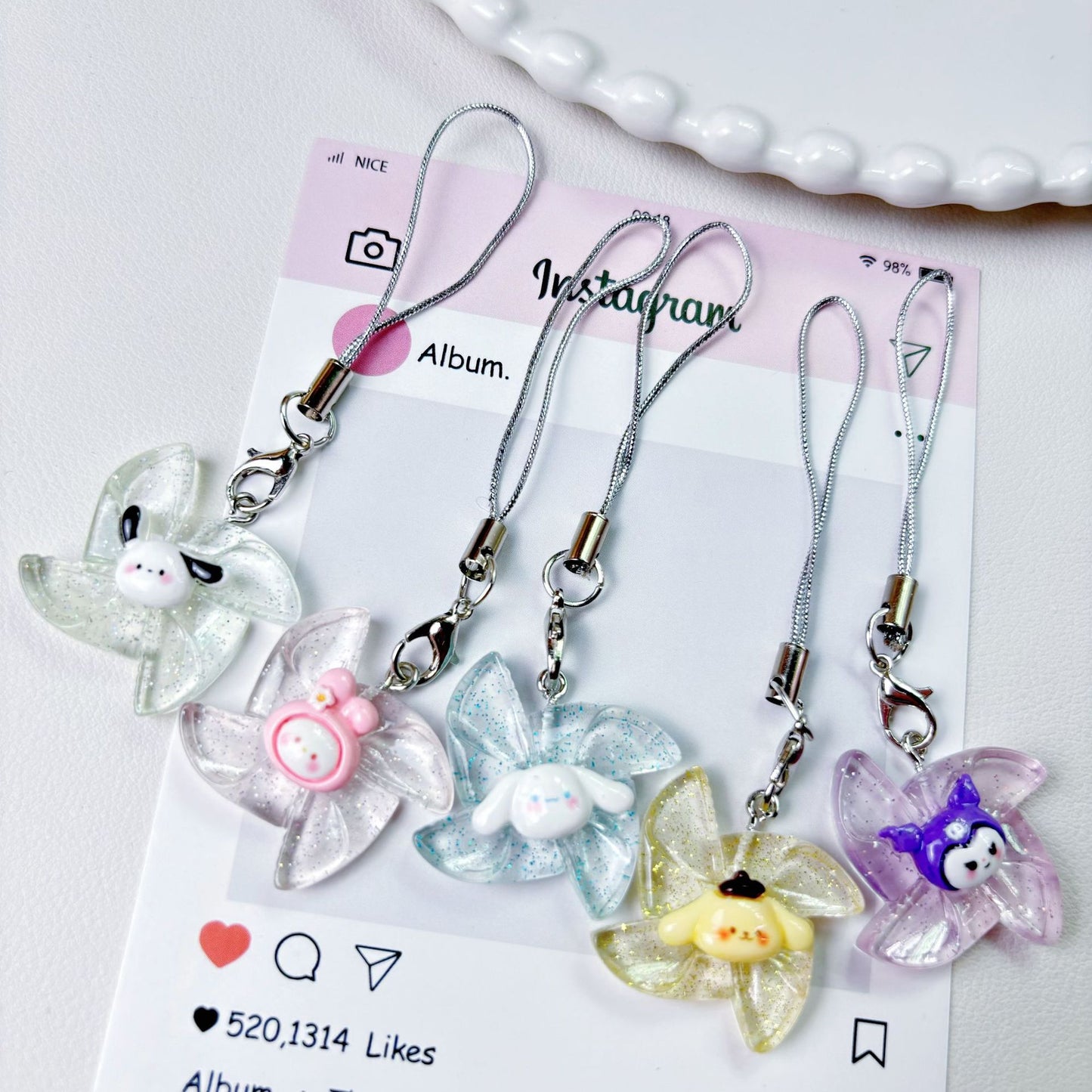 Y-31 Mixed Sanrio Keychain(color dots(44 sytles