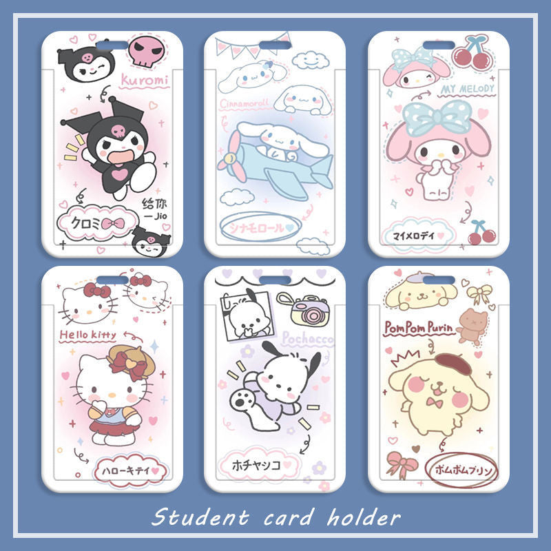 Y-12 Sanrio Card Holder (with chain(color dots