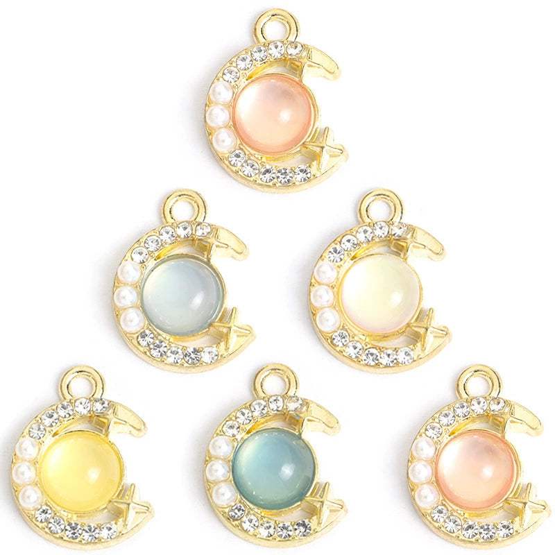 P-19 Moon Star Pendant (color dots
