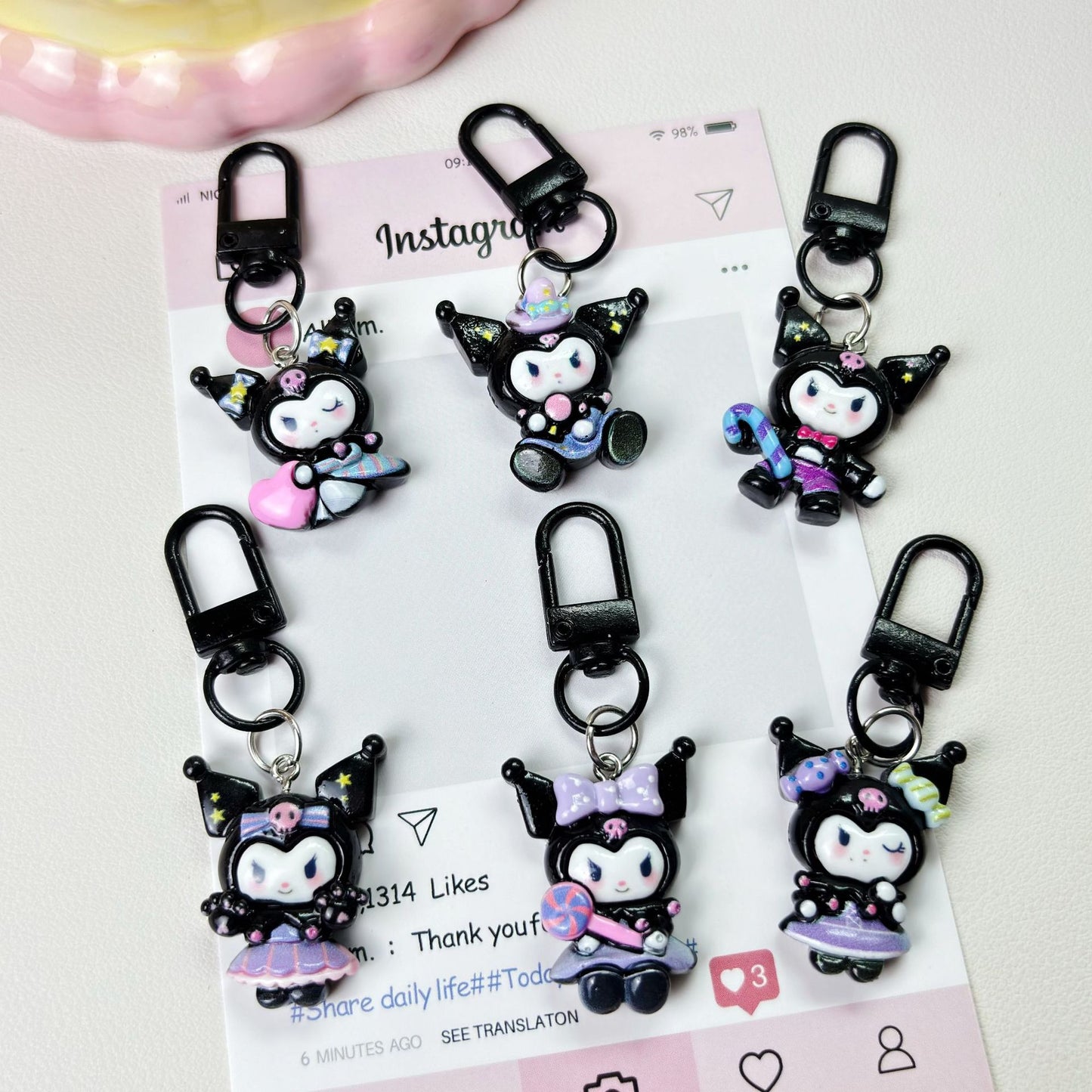 Y-31 Mixed Sanrio Keychain(color dots(44 sytles