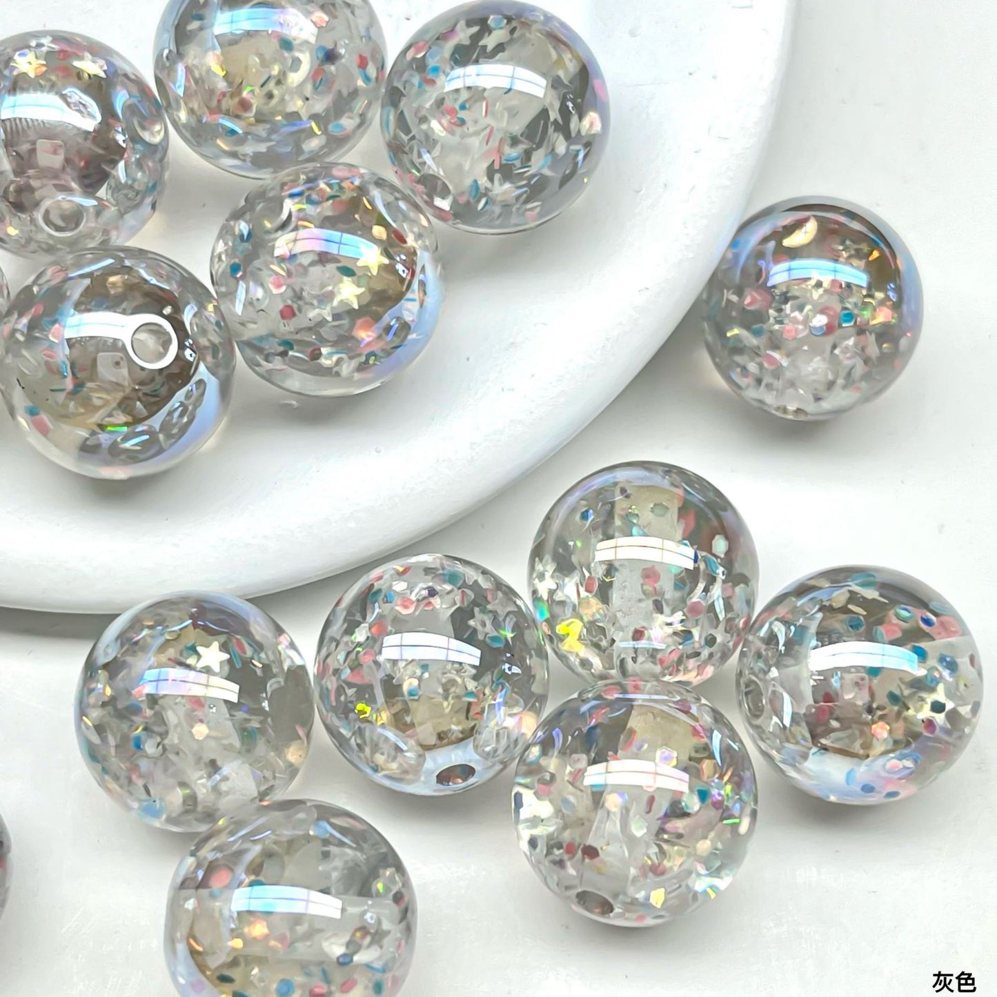 D-30 Mix Fancy Beads(1 pc/bag (color dots