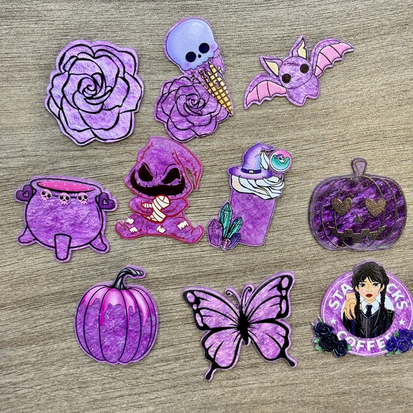 D-28 Purple Halloween Flat Back