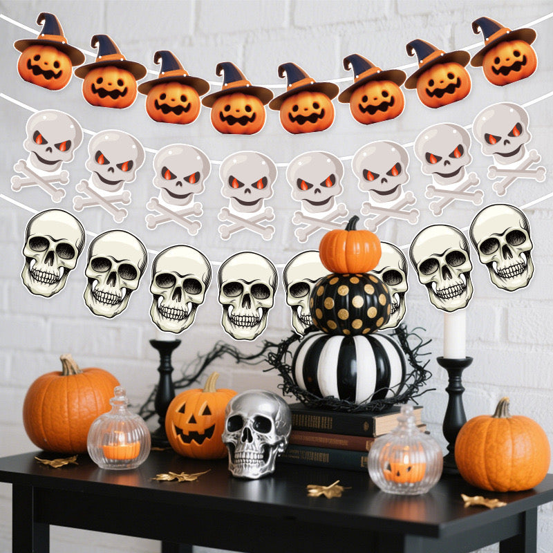 Y-05 Halloween Door Hanging and Flag Banner (color dots