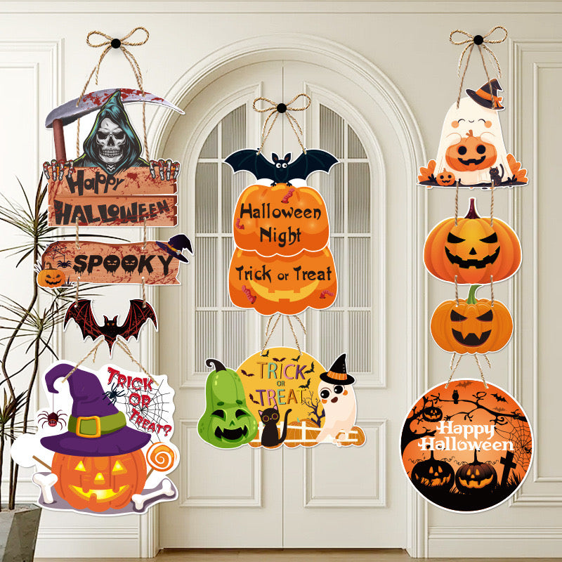 Y-05 Halloween Door Hanging and Flag Banner (color dots