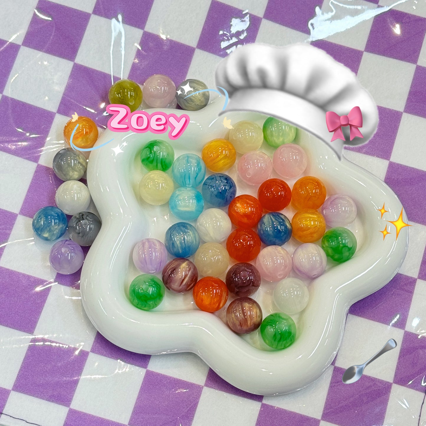 C-75 Drift Sand Cat Eye Beads (4pcs/bag (by charms