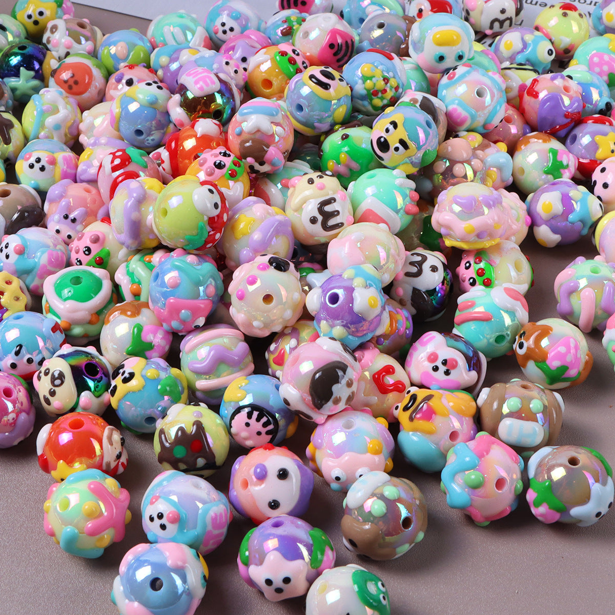 C-66 Luxury Hand Painting Beads(3 pcs/bag(by ducks