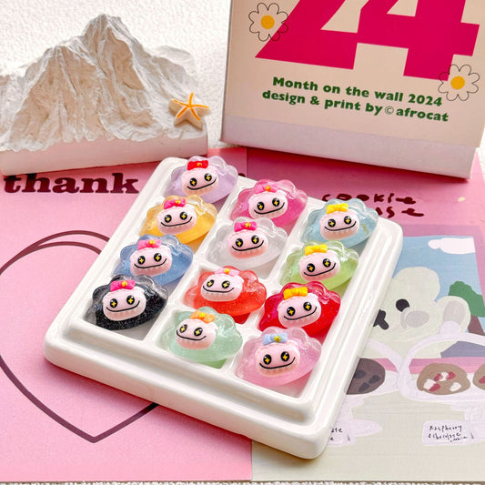 D-40 Luminous Labubu Dumplings(5 pcs/bag (by charms