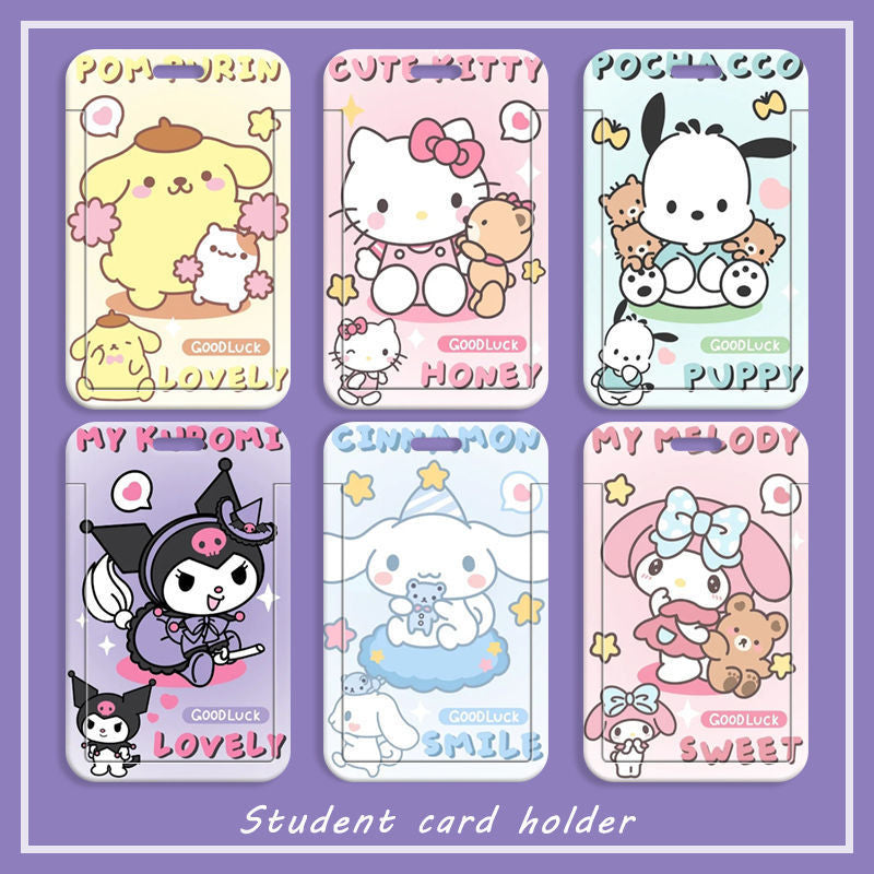 Y-12 Sanrio Card Holder (with chain(color dots