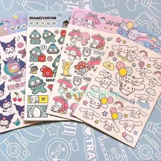 Y-08 Sanrio Tattoo Sticker (color dots