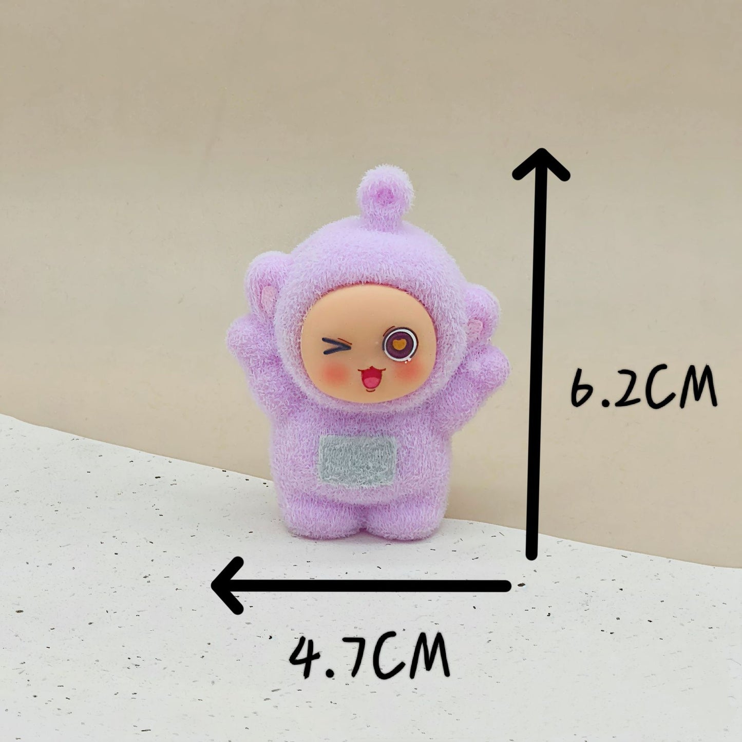 D-41 Flocking Telebaby Keychain Charms