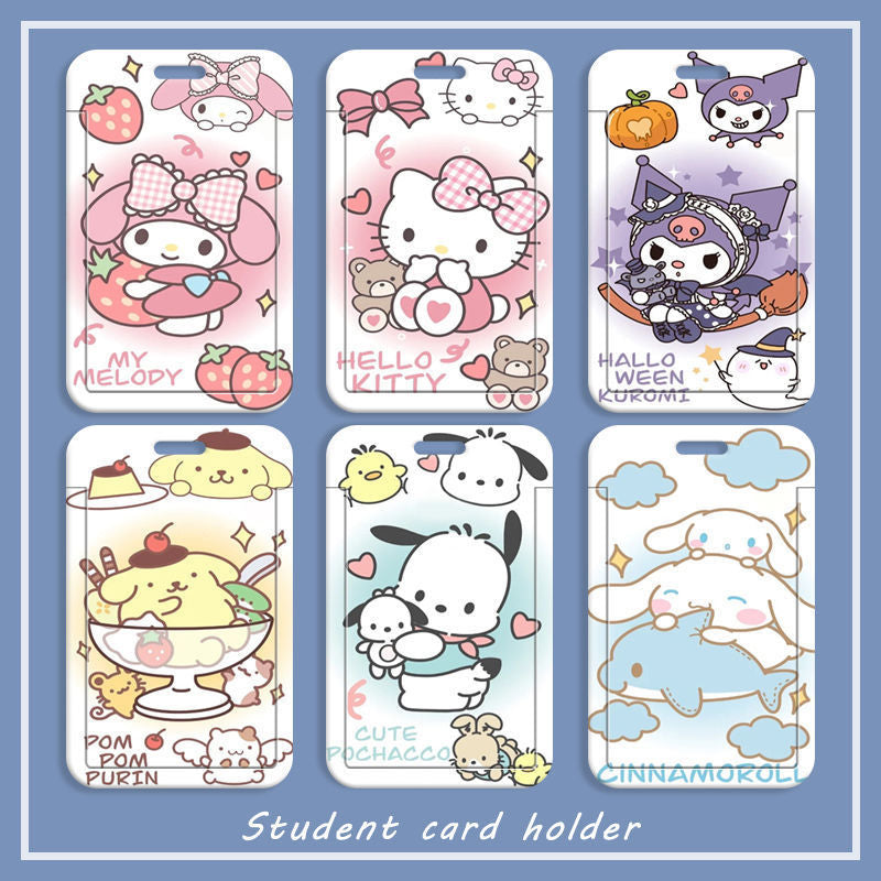 Y-12 Sanrio Card Holder (with chain(color dots