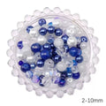 Sapphire Blue Tones Seed Glass Beads Mix 2-10mm