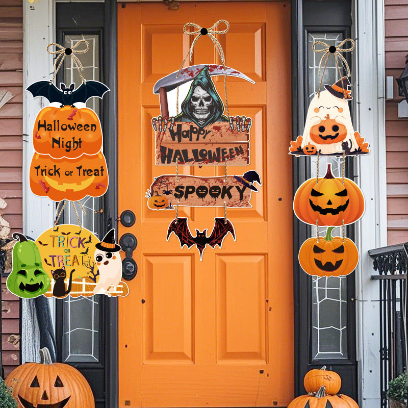Y-05 Halloween Door Hanging and Flag Banner (color dots