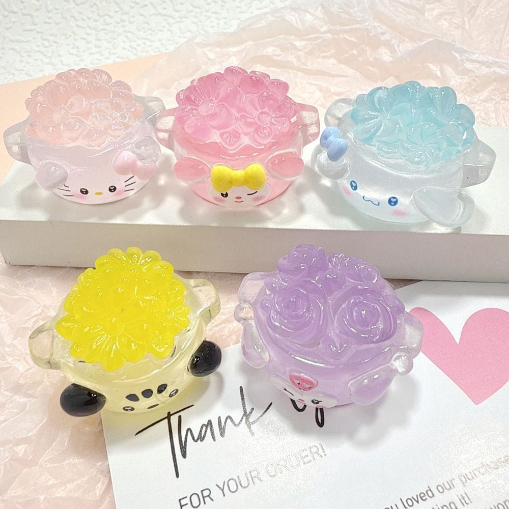 D-36 Luminous Sanrio  Succulent (color dots