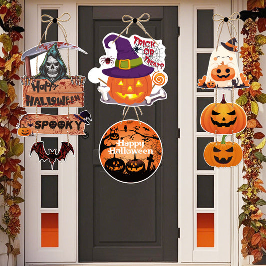 Y-05 Halloween Door Hanging and Flag Banner (color dots