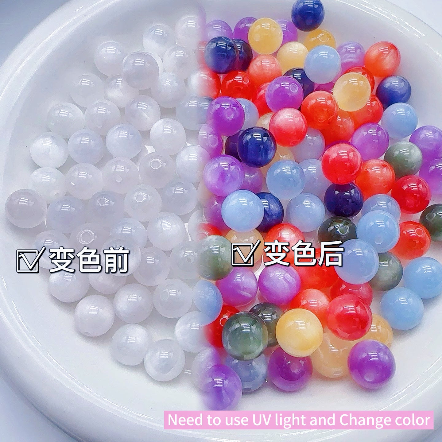 C-23 Change color Magic Beads (3pcs/bag (by charm(16mm
