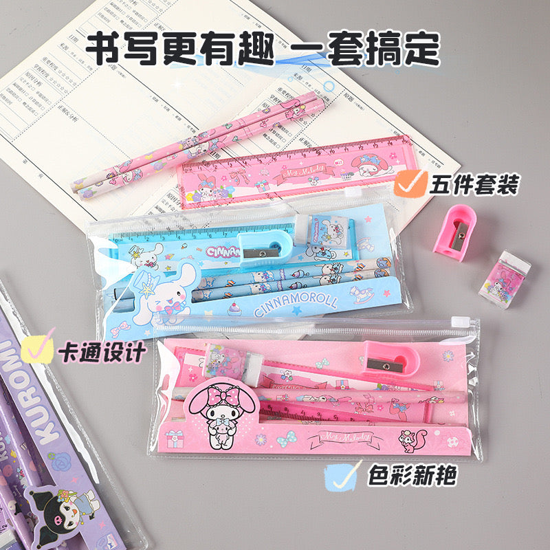 Y-14 Sanrio Stationery Set (5pcs/bag (color dots