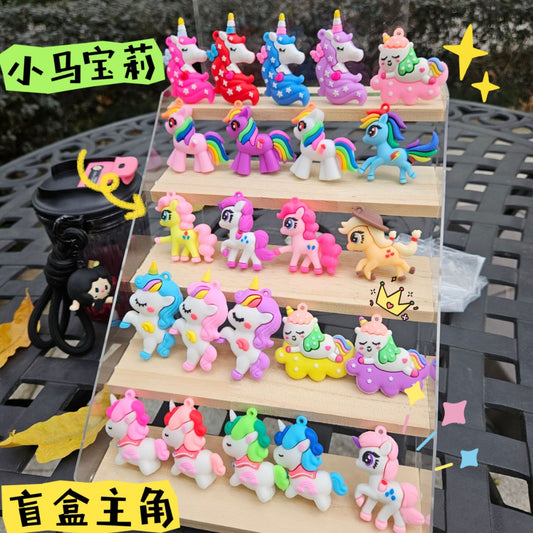 C-43 Rubber Pony charms (18styles (Color dots