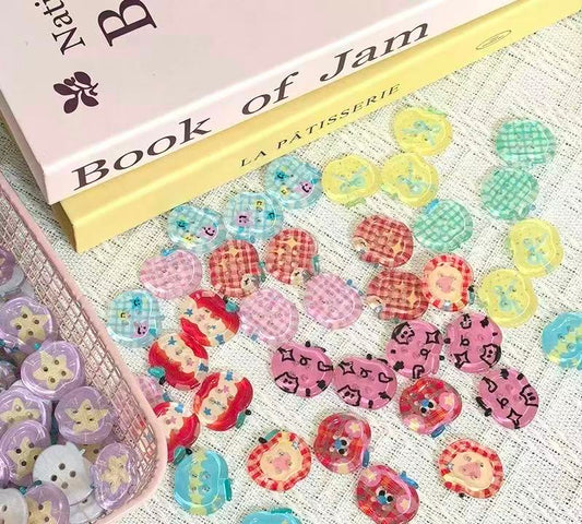 D-38 Tiny Drilled Button (4PCS/bag(by charm