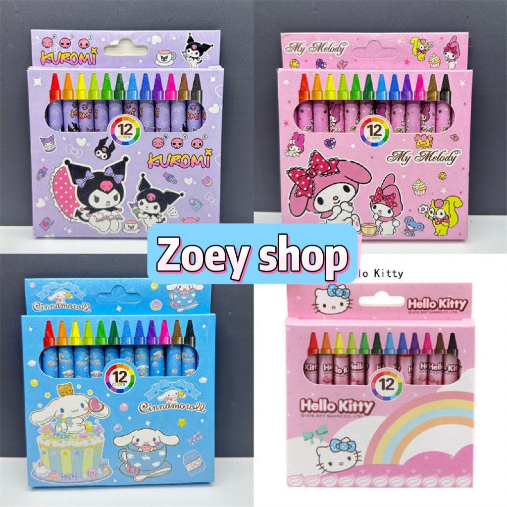 Y-05 Sanrio Crayon (12 color pen )(color dots)