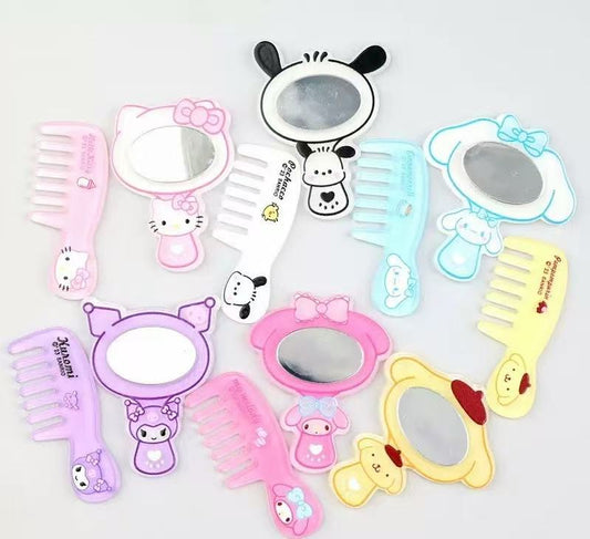 D-37 Sanrio Tiny Comb and Mirror(10 styles)