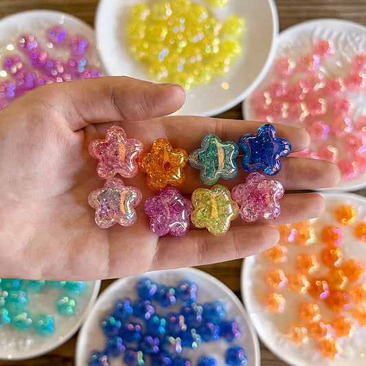 C-40 Macaron Star & Heart Beads(3 pcs/bag (by charms