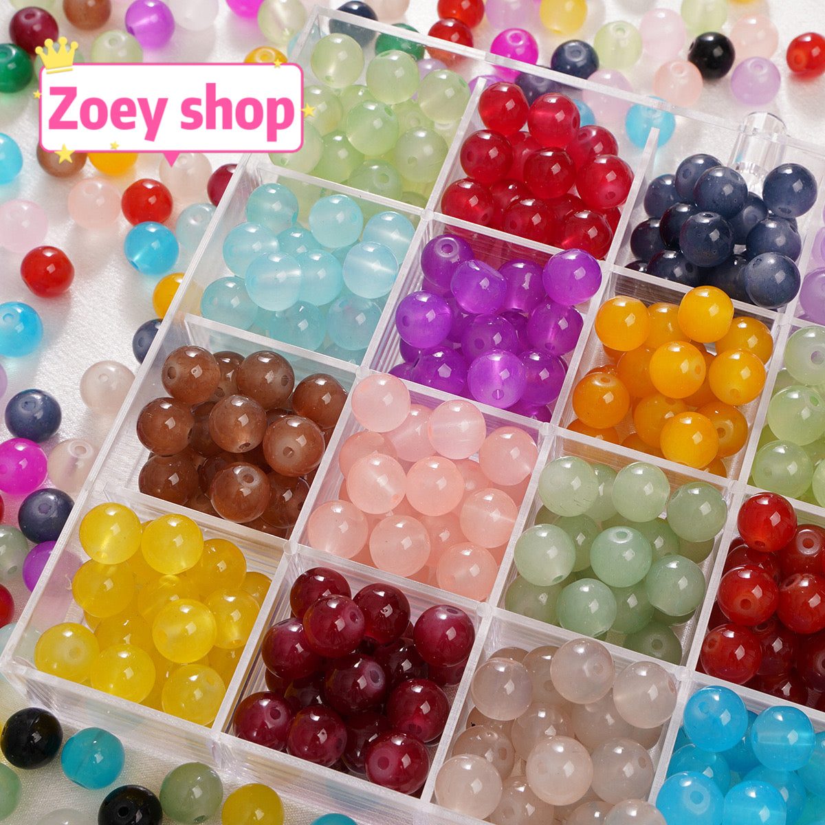 D-11 Crystal Beads (By charms