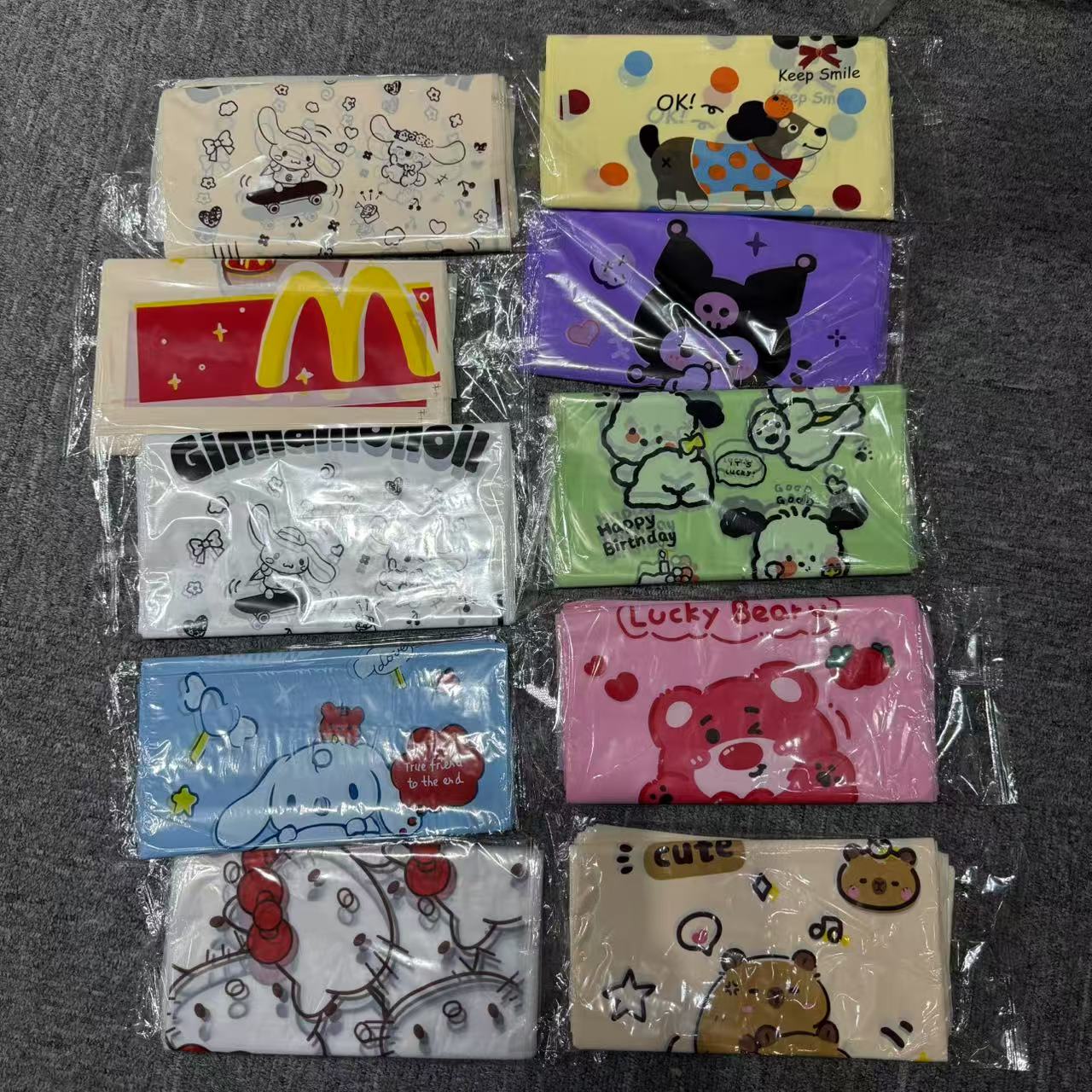 Y-12 Sanrio Garbage Bag(5 pcs in 1 bag)(match by color dots)