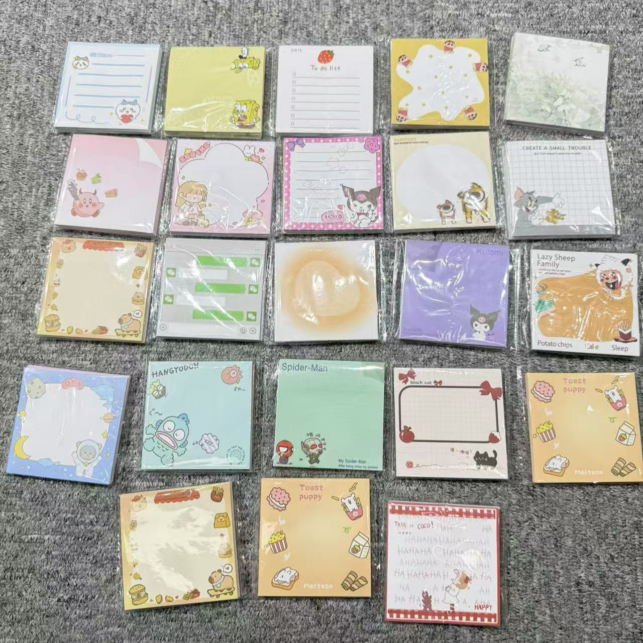 Y-02 Mix Cartoon Sticky Note (color dots